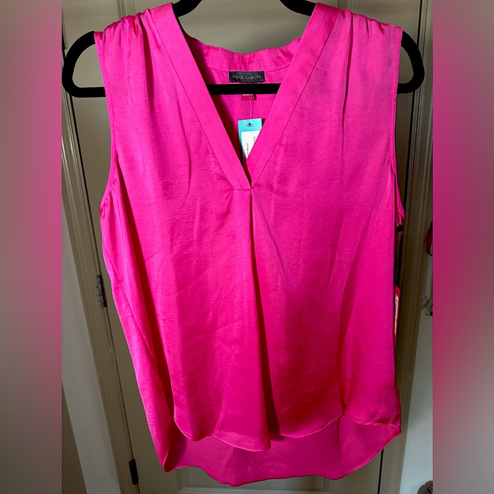 Vince Camuto Pink Sleeveless Blouse NWT